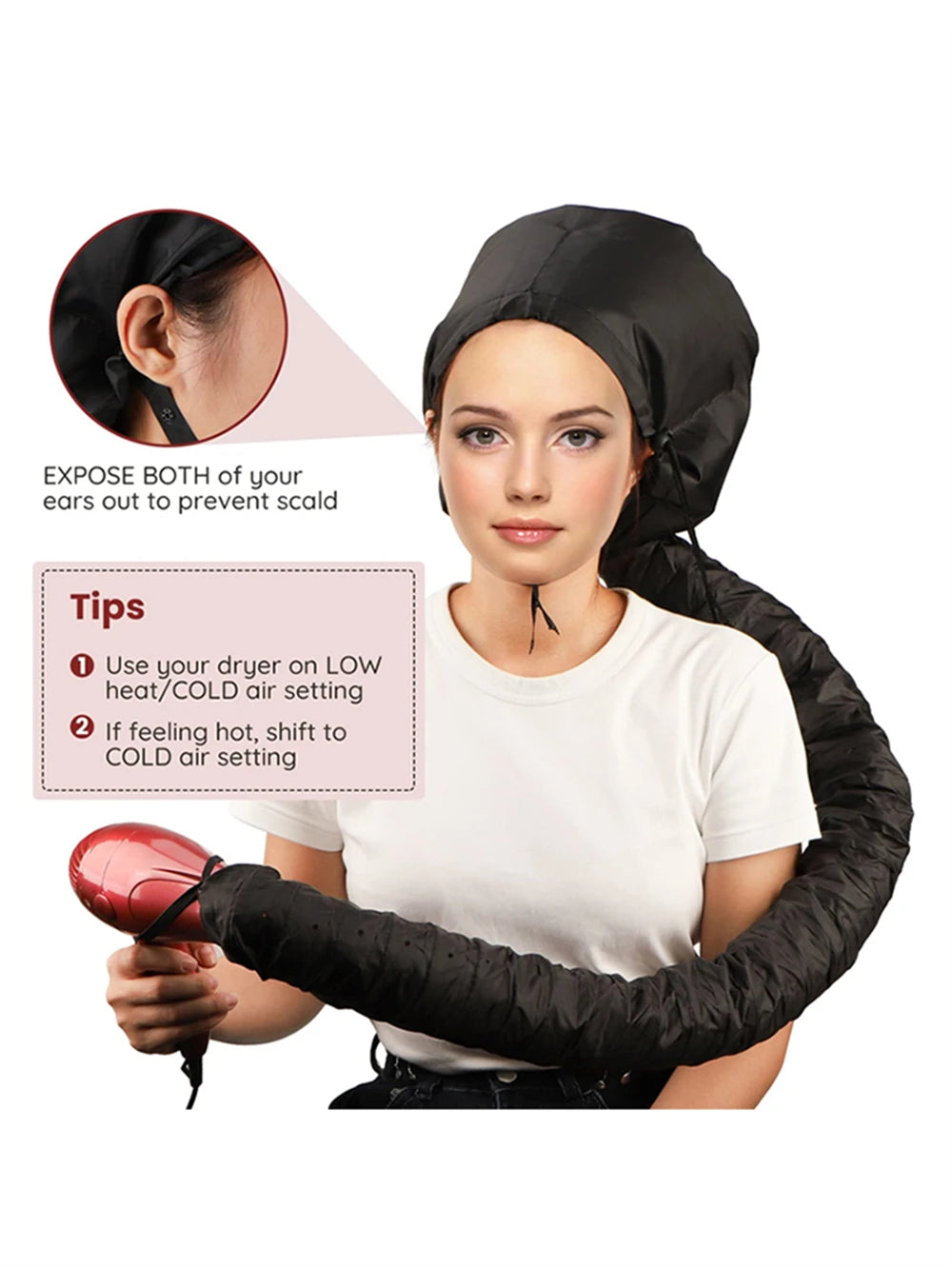 Hair Salon Curly Care Hat Professional Hairdressing Quick Drying Cap Dryer Diy Styling Tools Barbershop Home Stylist Accessories