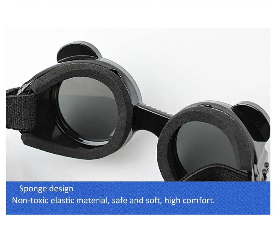 Dog Sunglasses Dog Goggles UV Protection Anti Wind/Dust Pet Eye Wear Protection with Adjustable Strap for Small or medium Dogs
