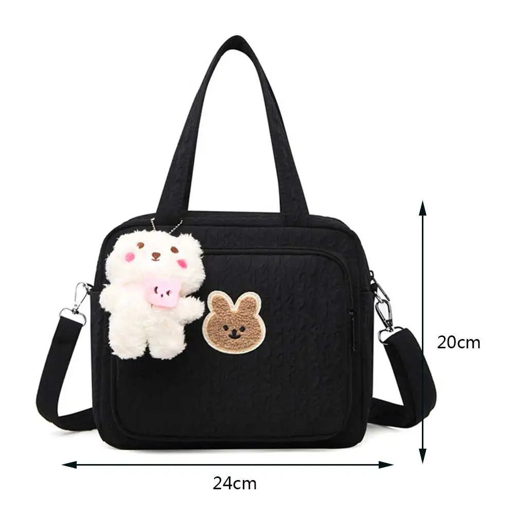 Mommy Stroller Nappy Bag Portable Cute Cartoon Multi-function Large Capacity Baby Diaper Bags with Pendant Nylon Mom Travel Tote