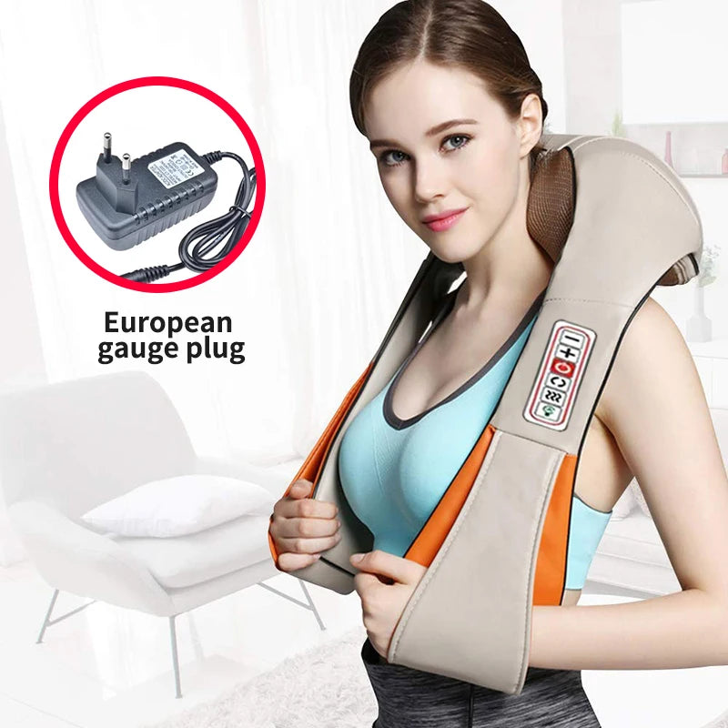 Home Neck Massager, Shiatsu Portable Shoulder Massager For Tissue Relief And Muscle Relaxation, Suitable For Multiple Scenarios