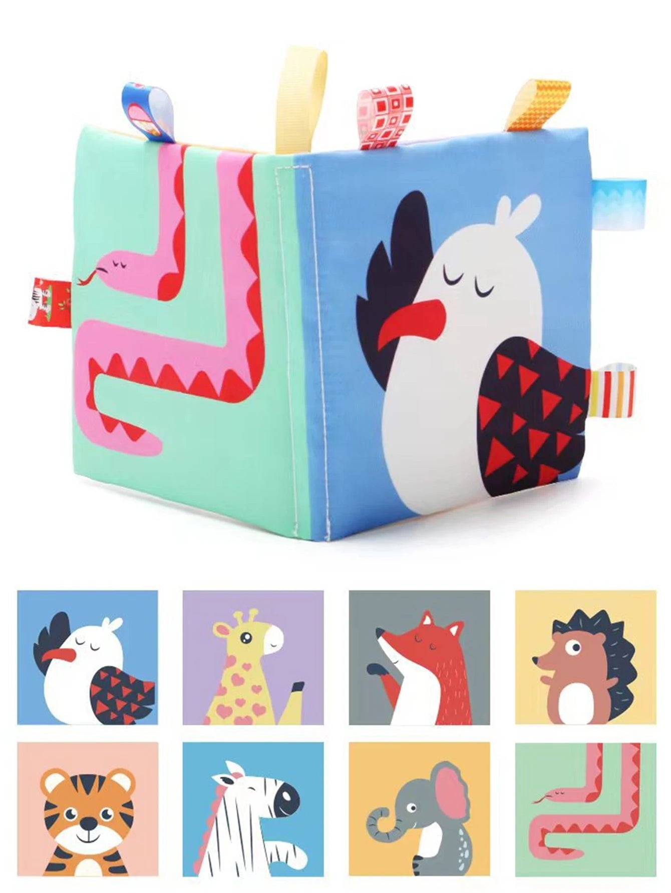 Baby Cloth Books Development Baby Toys Enlightenment Early Educational Toys 0-12 Months Kids Fruits Animal Numbers Cloth Book