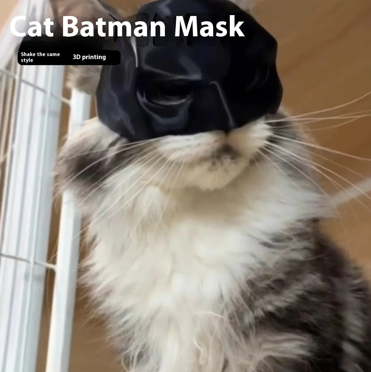 New Bat Cat Avenger Mask 3d Printed Cosplay Costume Helmet Toy Halloween Party Headwear Pet Dog Mask Helmet Prop
