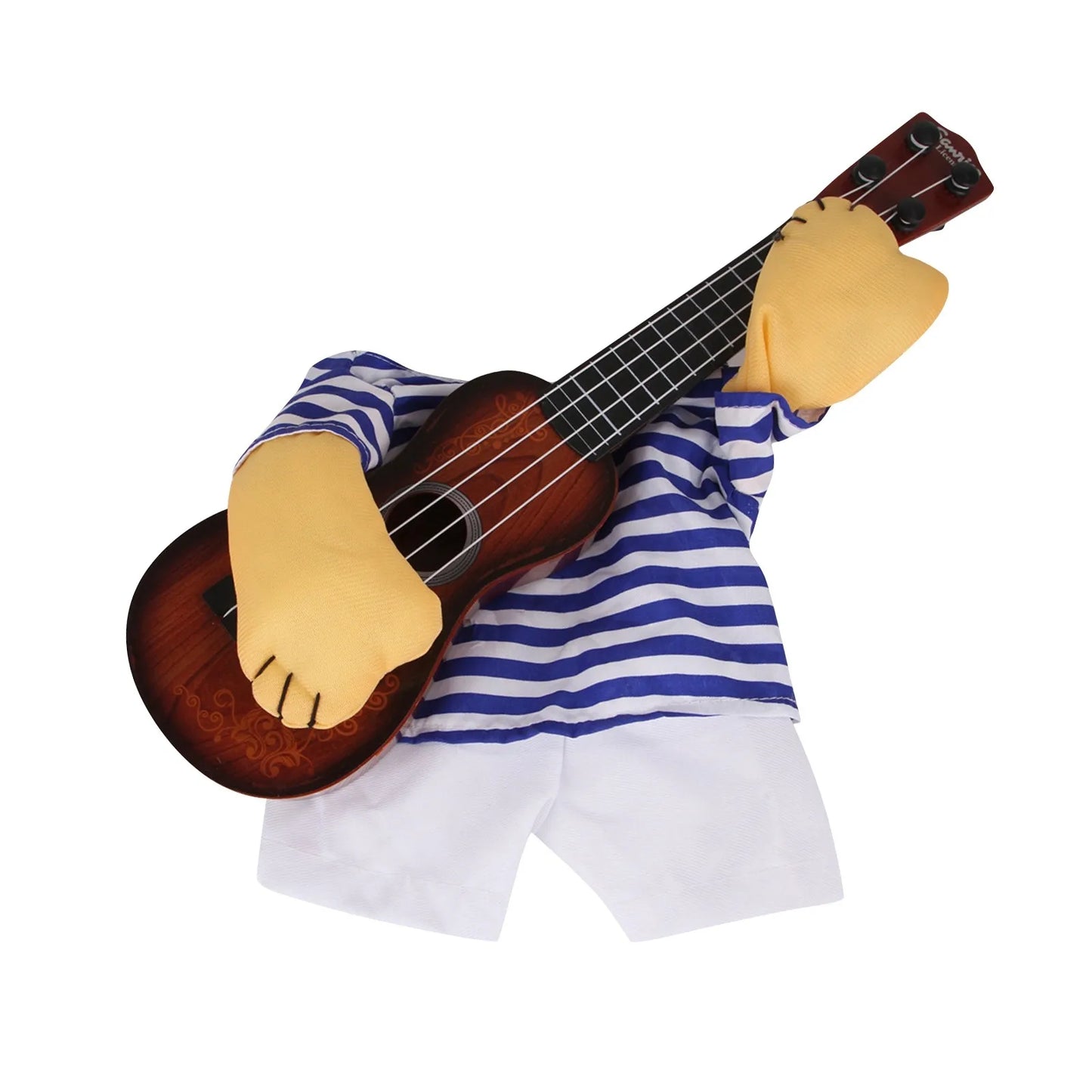 Pet Guitar Costume Funny Dog Costumes Guitarist Player Halloween Christmas Cosplay Party Dog Cat Clothes Dressing Up Outfits