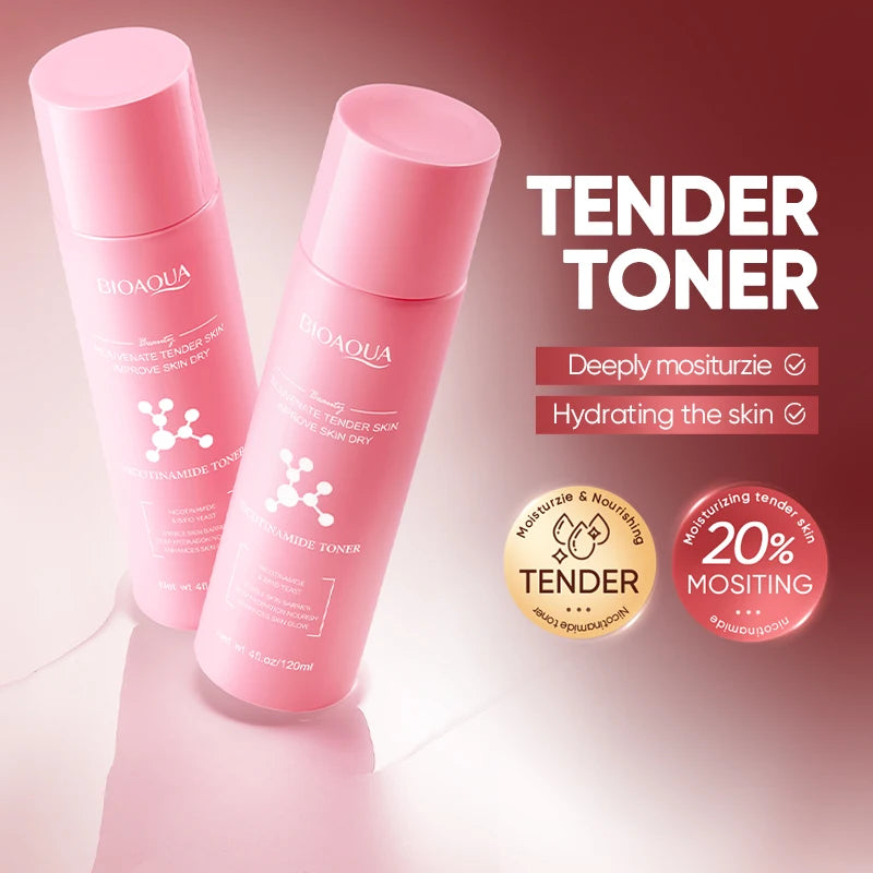 BIOAOUA Niacinamide Moisturizing and Rejuvenating Facial Toner Deep hydration Whitening Firming Face Toner Beauty Skincare