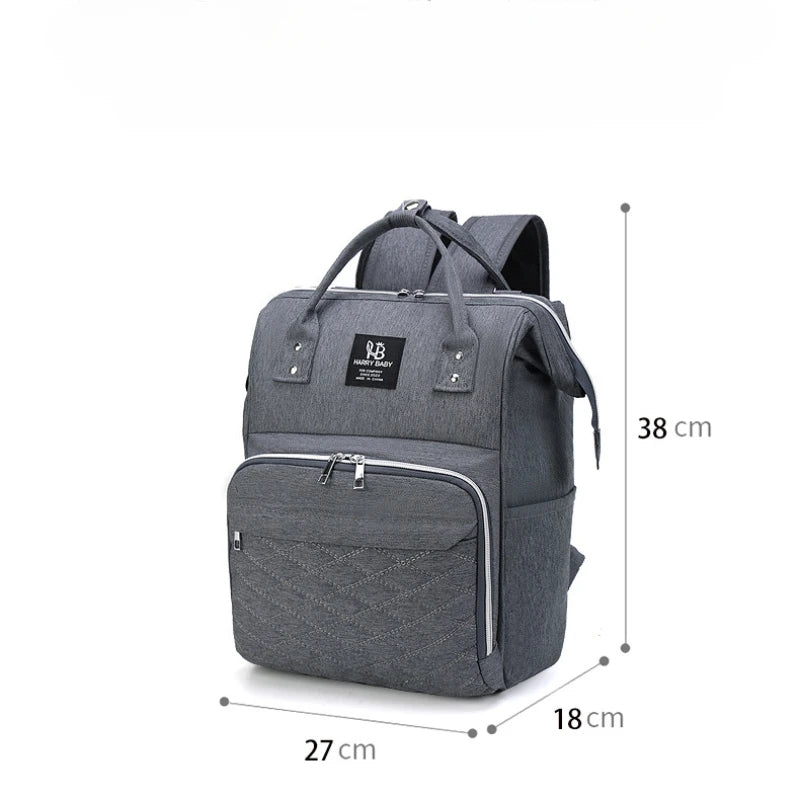 Multi-functional Mummy Shoulder Storage Bag Out Fashion Mother USB Port Bag Large Capacity Backpack Baby Stroller Hanging Bag