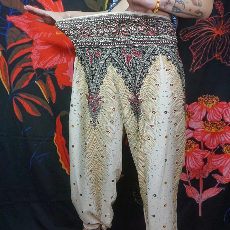 Yoga Pants Women Hippie Harem Printed Leggings Boho High Waisted Pantalone De Mujer Cintura Alta Calca Feminina Beach