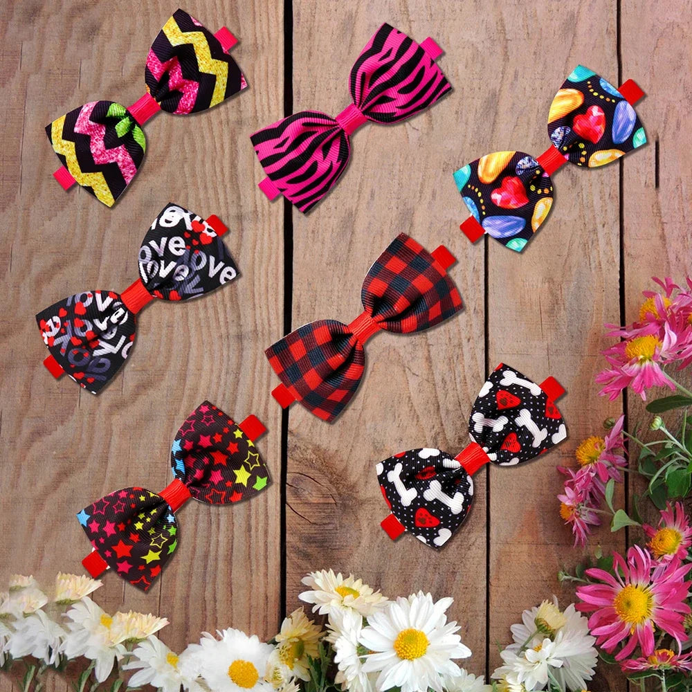 50PCS Dog Bluk Bow tie Fashion Dog Supplies Small Dog Cat Bowties Pet Accessories For Dogs Accessories Pet Supplies Dogs