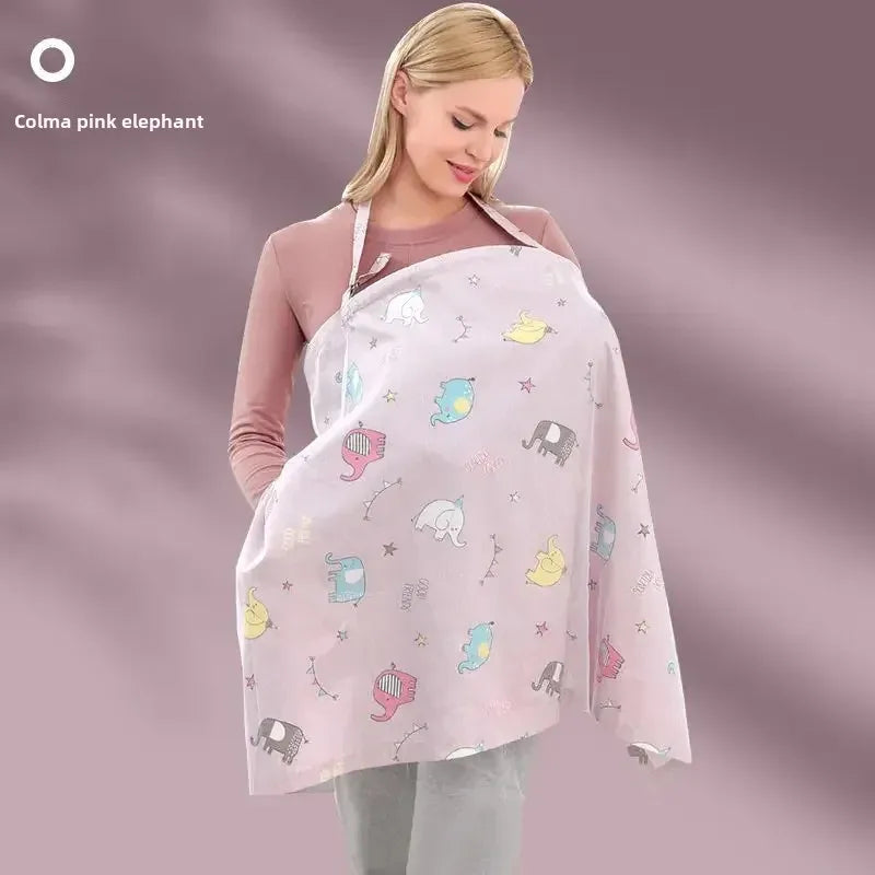 Cotton Mother Cape Blanket Nursing Apron Carseat Stoller Cover Lactation Maternity Clothes for Baby Breastfeeding Accessories