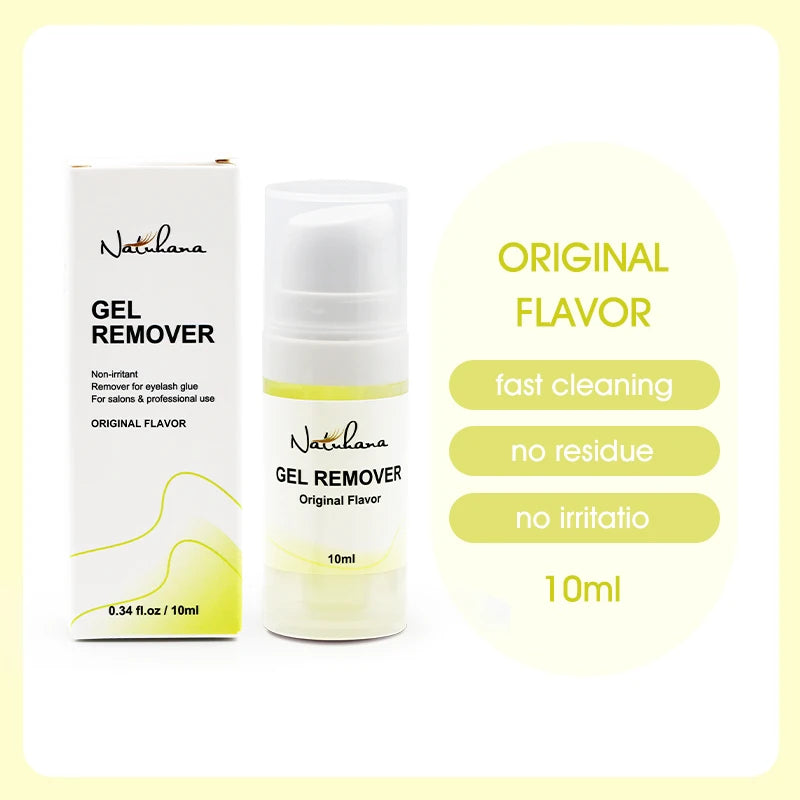 NATUHANA Fruit Flavour Eyelash Remover Glue Quick Unloading Adhesive Professional Cream Remover for Eyeslashes Makeup Tools