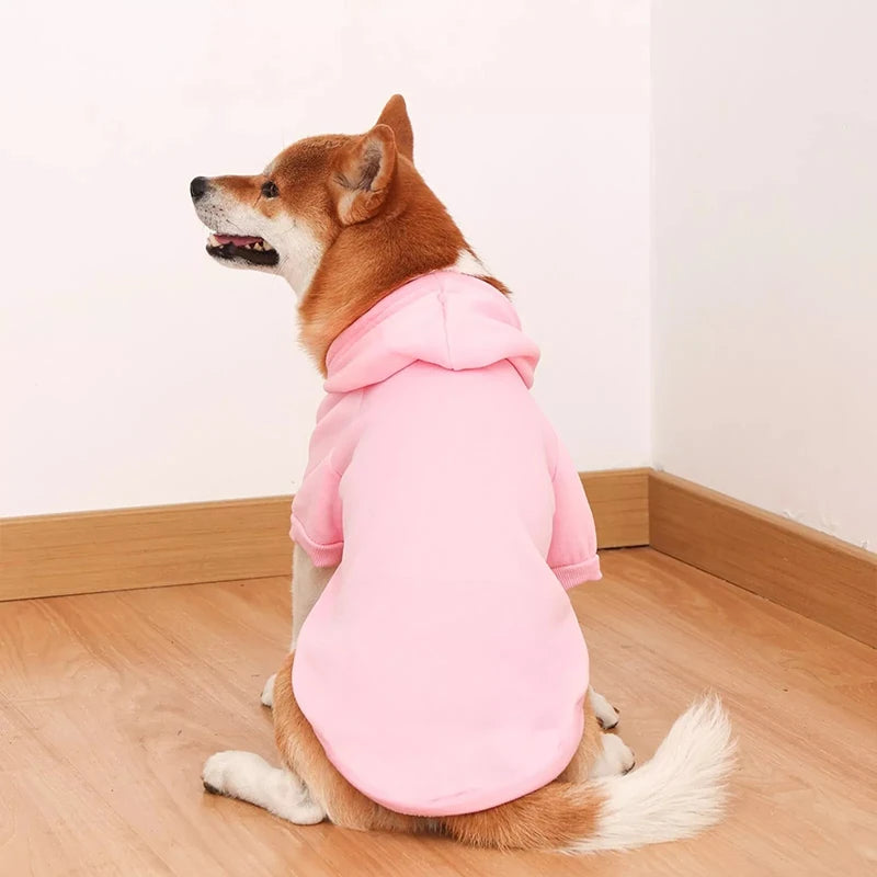 2021 Winter Pet Dog Clothes Dogs Hoodies Fleece Warm Sweatshirt Small Medium Large Dogs Jacket Clothing Pet Costume Dogs Clothes