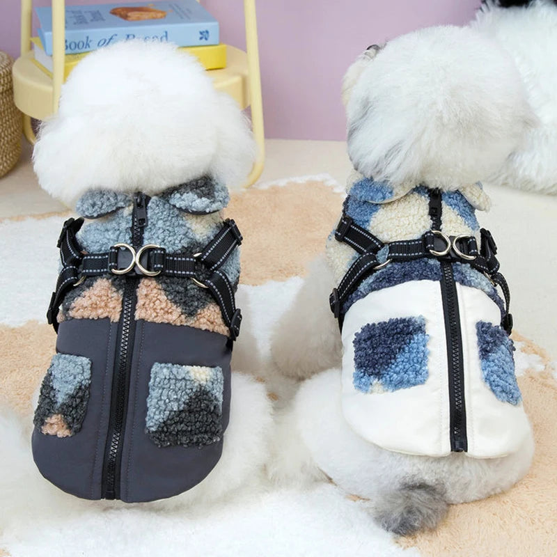 Winter Warm Pet Dog Jacket Thickened Pet Clothes for Small Medium Dogs Fleece Puppy Coat Yorkie Chihuahua Coat Dog Accessories