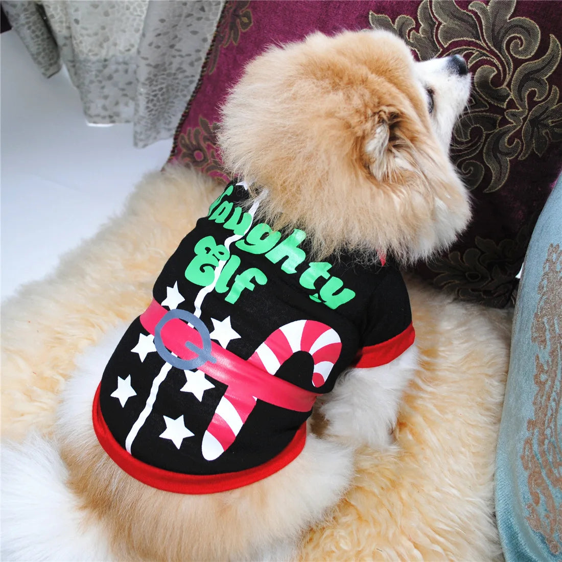 Christmas Dog Clothes New Year Pets Dogs Clothing For Small Medium Dogs Costume Chihuahua Pet Shirt Warm Dog Clothing Yorkshire