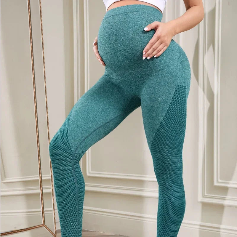 Women's Maternity Leggings Over The Belly Full Length Pregnancy Yoga Pants Active Wear Workout Leggings