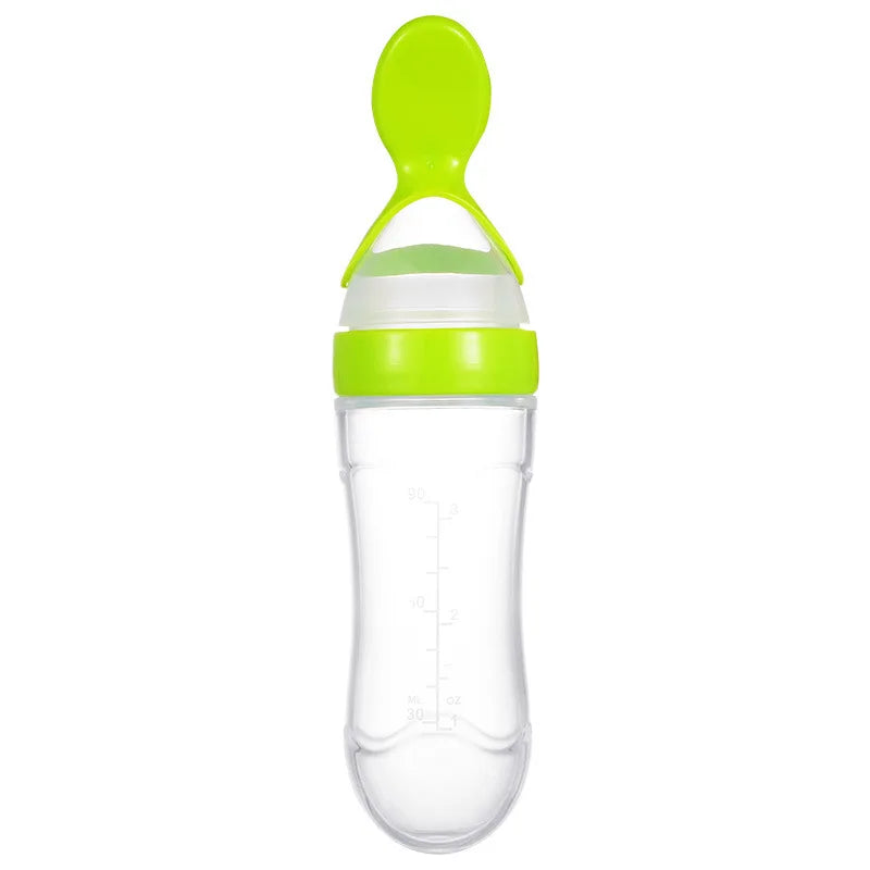 Baby Feeding Bottle Dolphin Silicone Rice Cereal Spoon Newborn Tableware Baby Goods Feeding Spoon