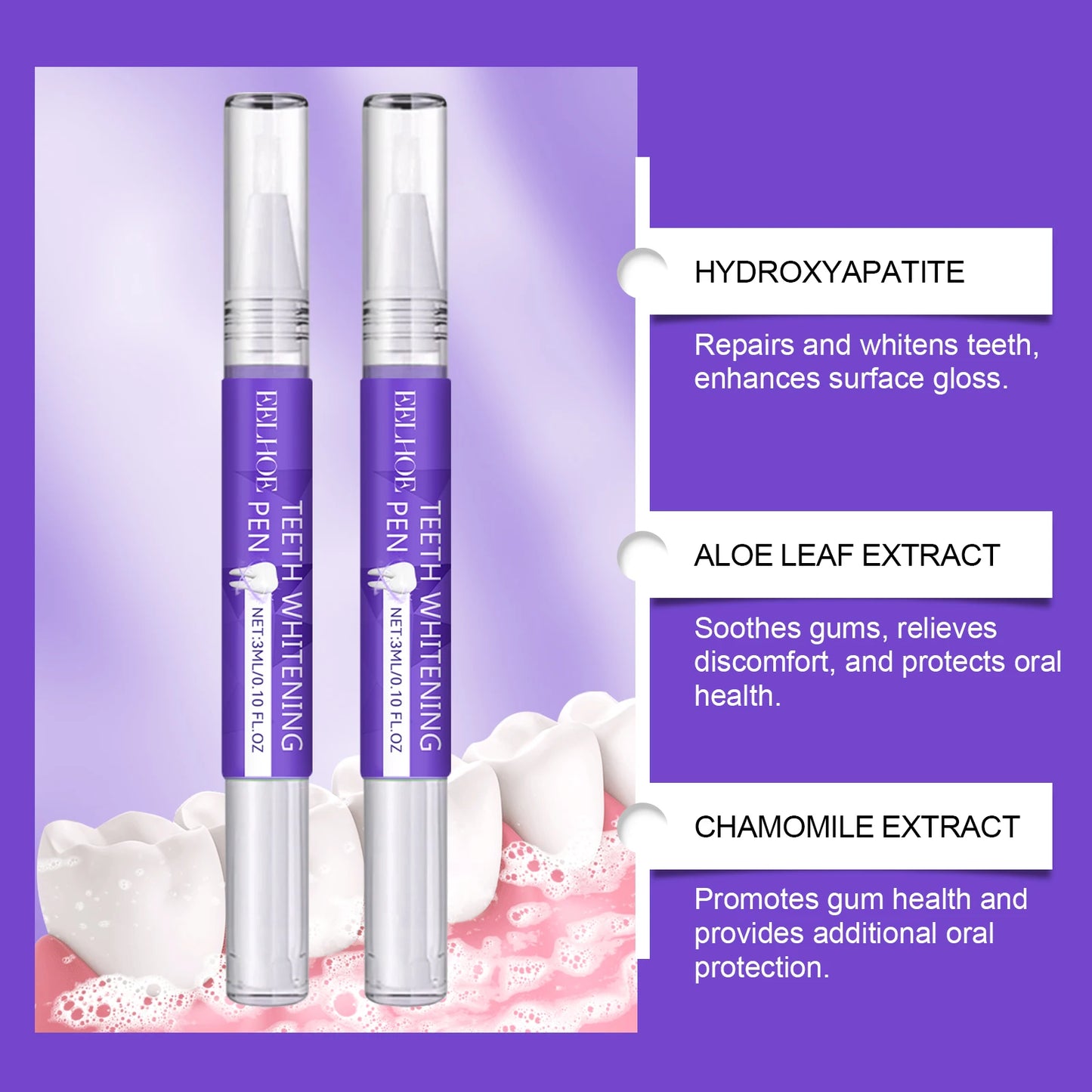 6ml Teeth Whitening Pen Teeth Gel Whitener Bleach Remove Stains Oral Hygiene Instant Smile Teeth Whitening Cleansing Serum