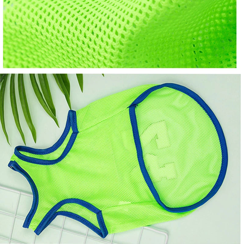 Dog Clothes Mesh Breathable Cool Vests Puppy Summer Clothes For Small Dogs Cat Pet T-Shirt Large Breed Ropa Para Perros
