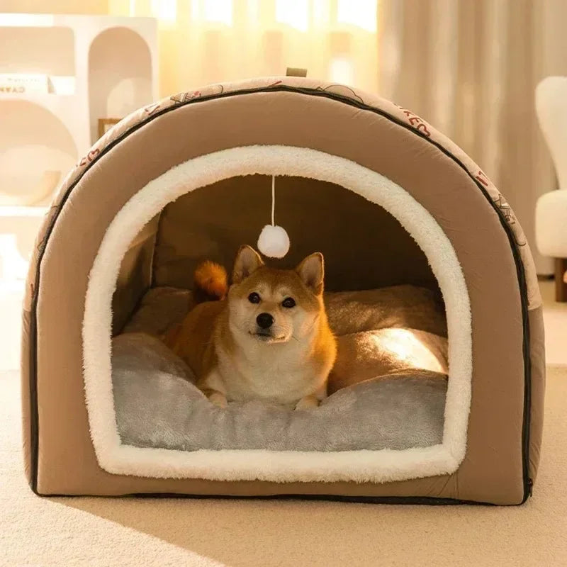 1PC Big Dog Kennel Winter Warm Pet Bed for Small Medium Dogs Removable Dog Sleeping Bed Puppy Bed Kennel Dog Accessories 개집
