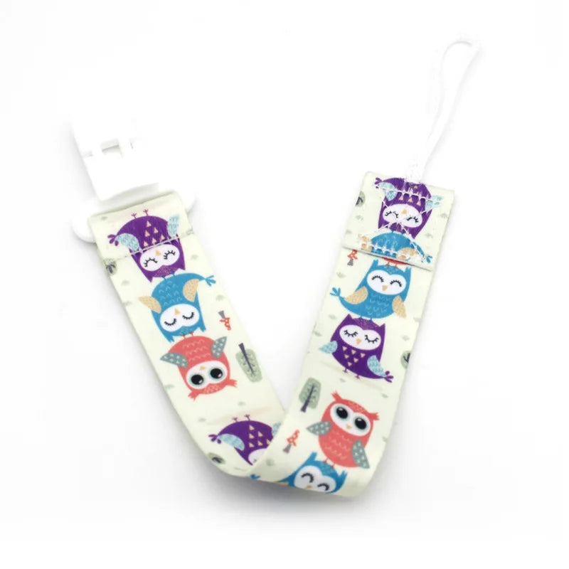 Cartoon Baby Pacifier Clip Chain Ribbon Dummy Soother Holder Chain Anti-drop Buckle Strap for Pacifier Baby Feeding
