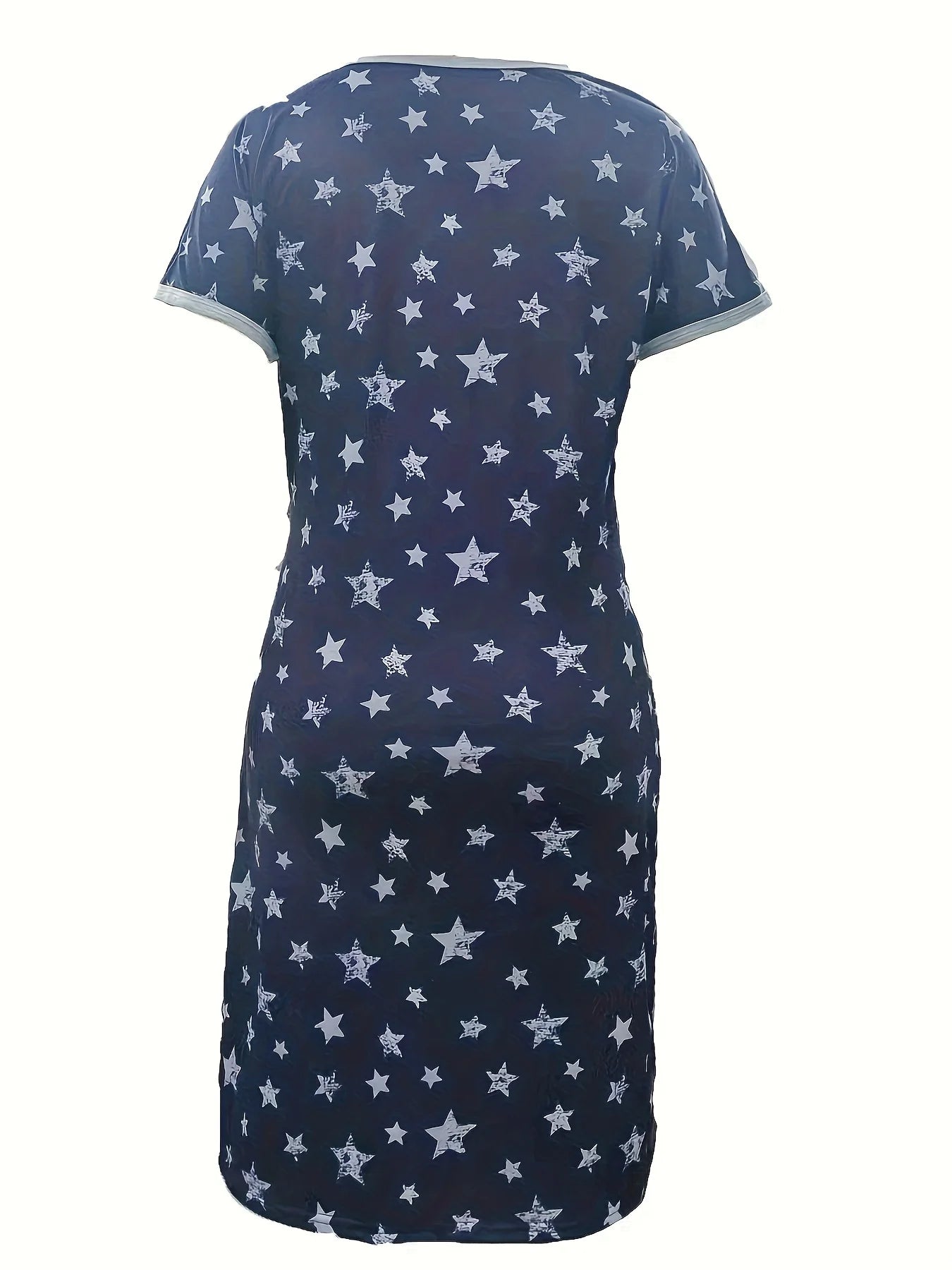 Maternity Sleepwear Women 3 in 1 Delivery/Labor/Nursing Nightgown Short Sleeve Breastfeeding Sleep Dress Maternity Pajamas