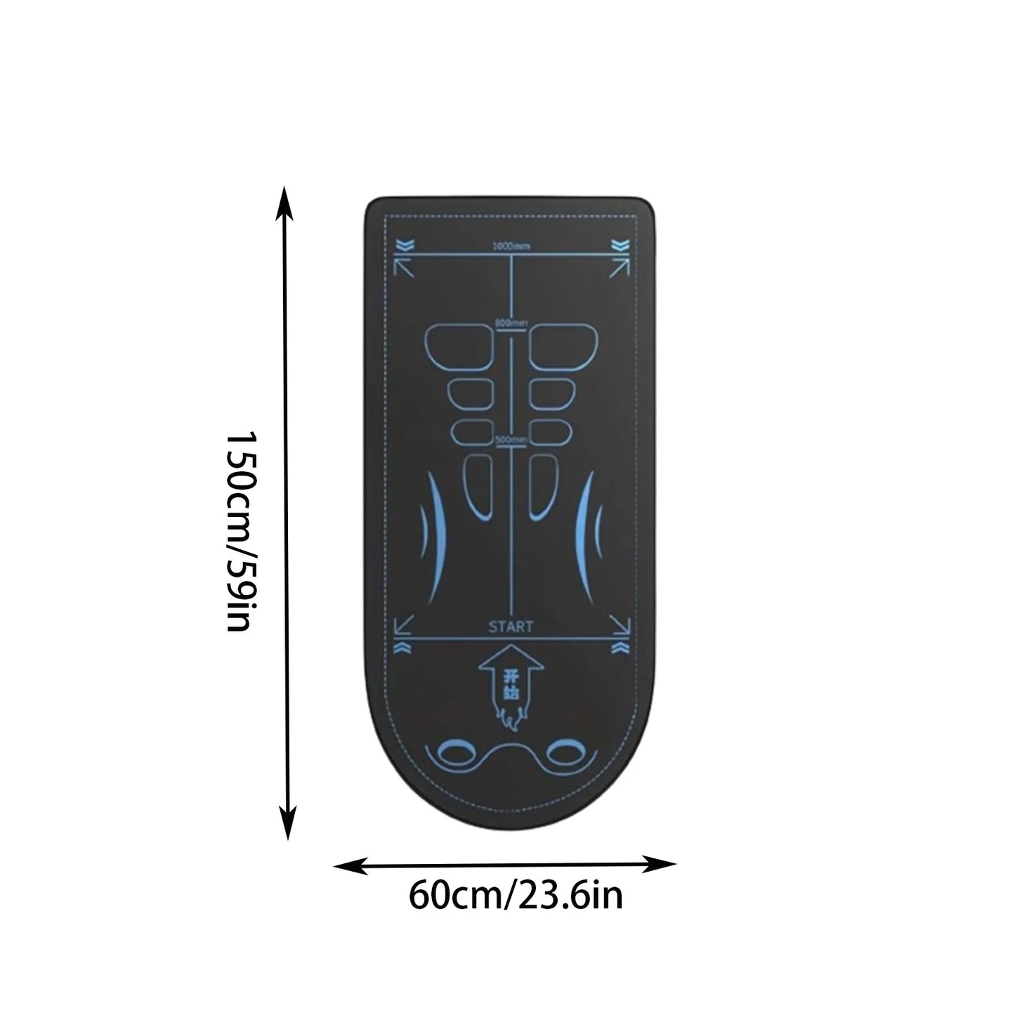Yoga Mat For Abdominal Wheel Home Anti-Slip Shock Absorber Mute Fitness Exercise Floor Mat Reusable Thickened Kneeling Mat