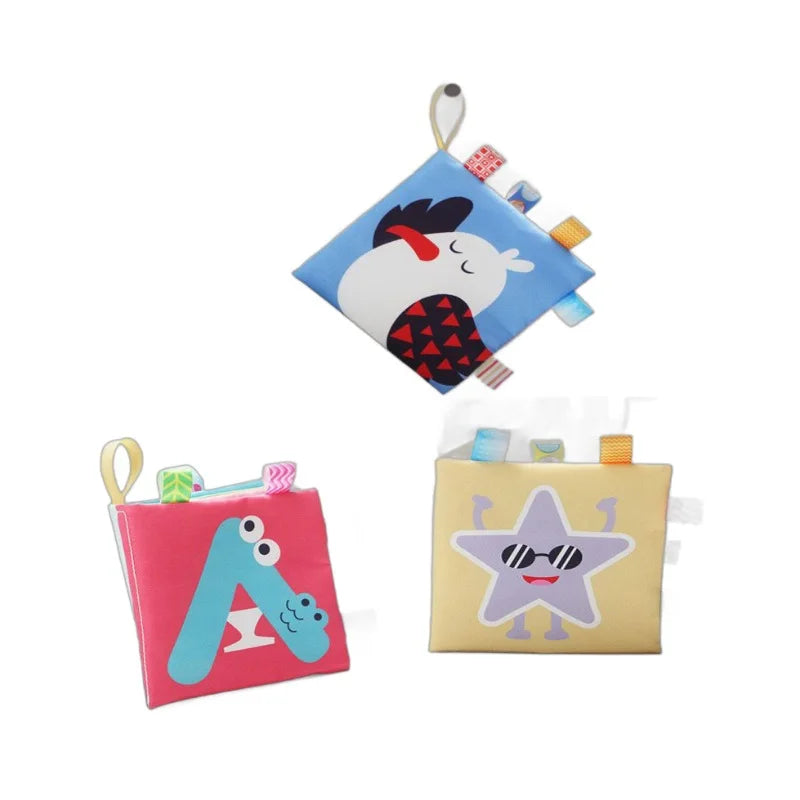 Baby Cloth Books Development Baby Toys Enlightenment Early Educational Toys 0-12 Months Kids Fruits Animal Numbers Cloth Book