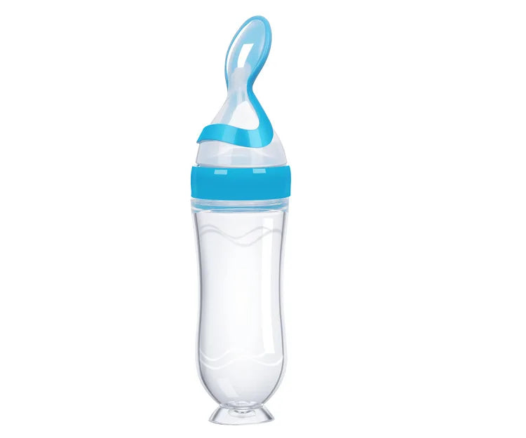 Baby Feeding Bottle Dolphin Silicone Rice Cereal Spoon Newborn Tableware Baby Goods Feeding Spoon