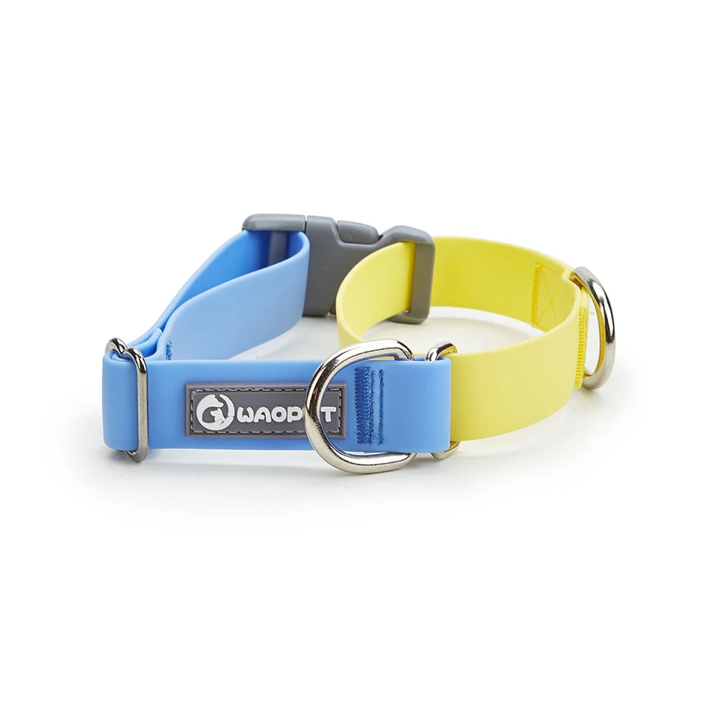 Dog Collar,Waterproof Dog Collar with Quick Release Buckle,Coated Stink-Proof Webbing Lightweight Collar for Medium & Small Dogs