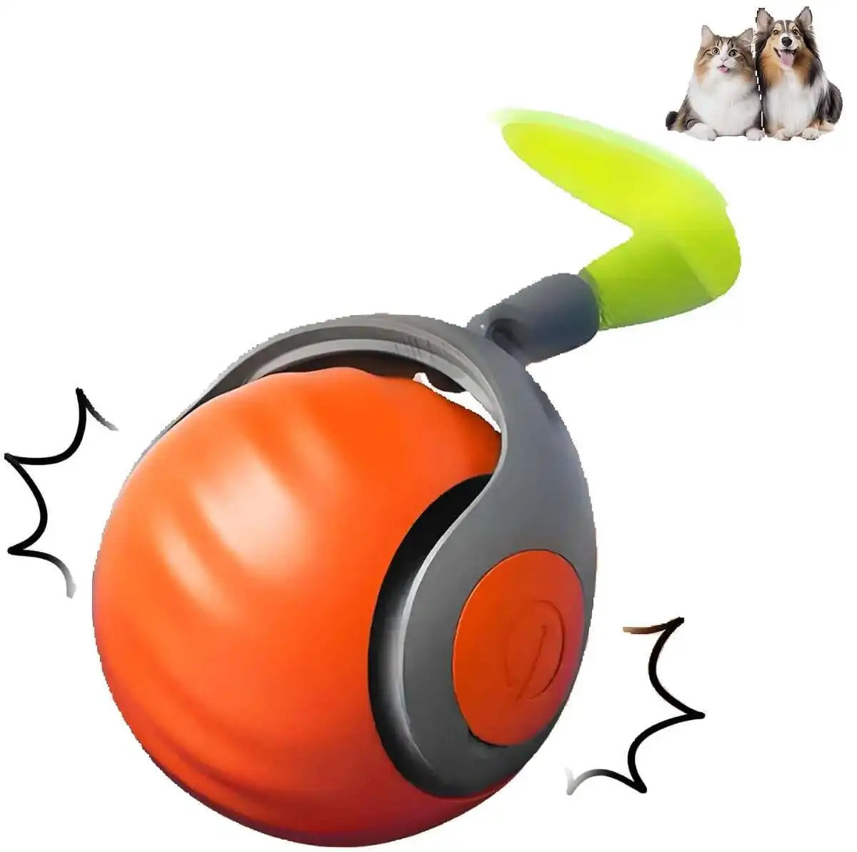 New Smart Interactive Speedy Tail 2.0 Cat Toy Automatic Moving Balls for Cats And Dogs Touch Motion Rolling Toy Ball for Pet