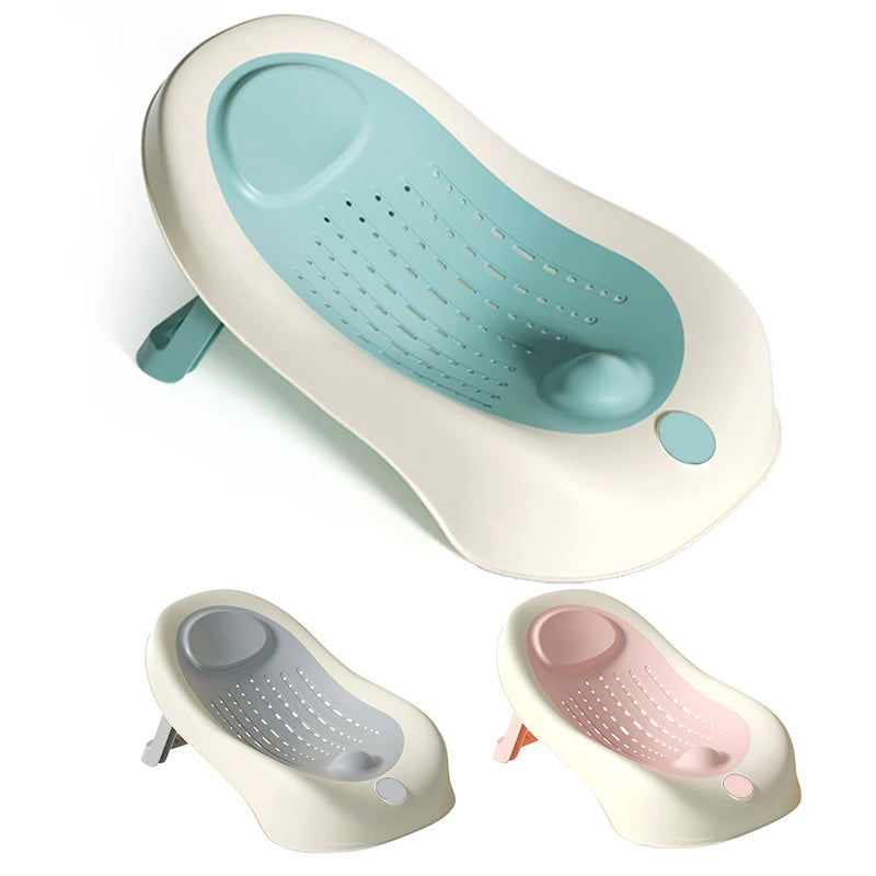 Simple Baby Bath Tub Rack Foldable Bathtub for Babies Bathtubs Anti Slip Holder Newborn Shower Net Seat Infants Care Accessories