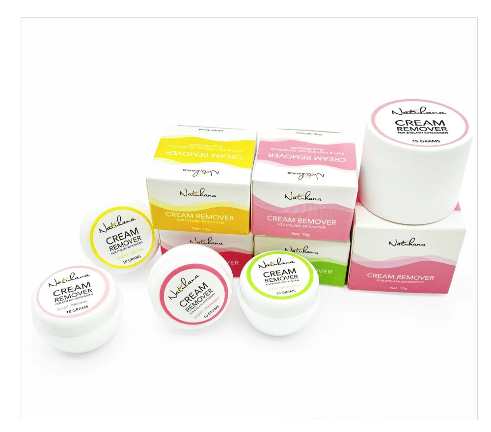 NATUHANA Fruit Flavour Eyelash Remover Glue Quick Unloading Adhesive Professional Cream Remover for Eyeslashes Makeup Tools