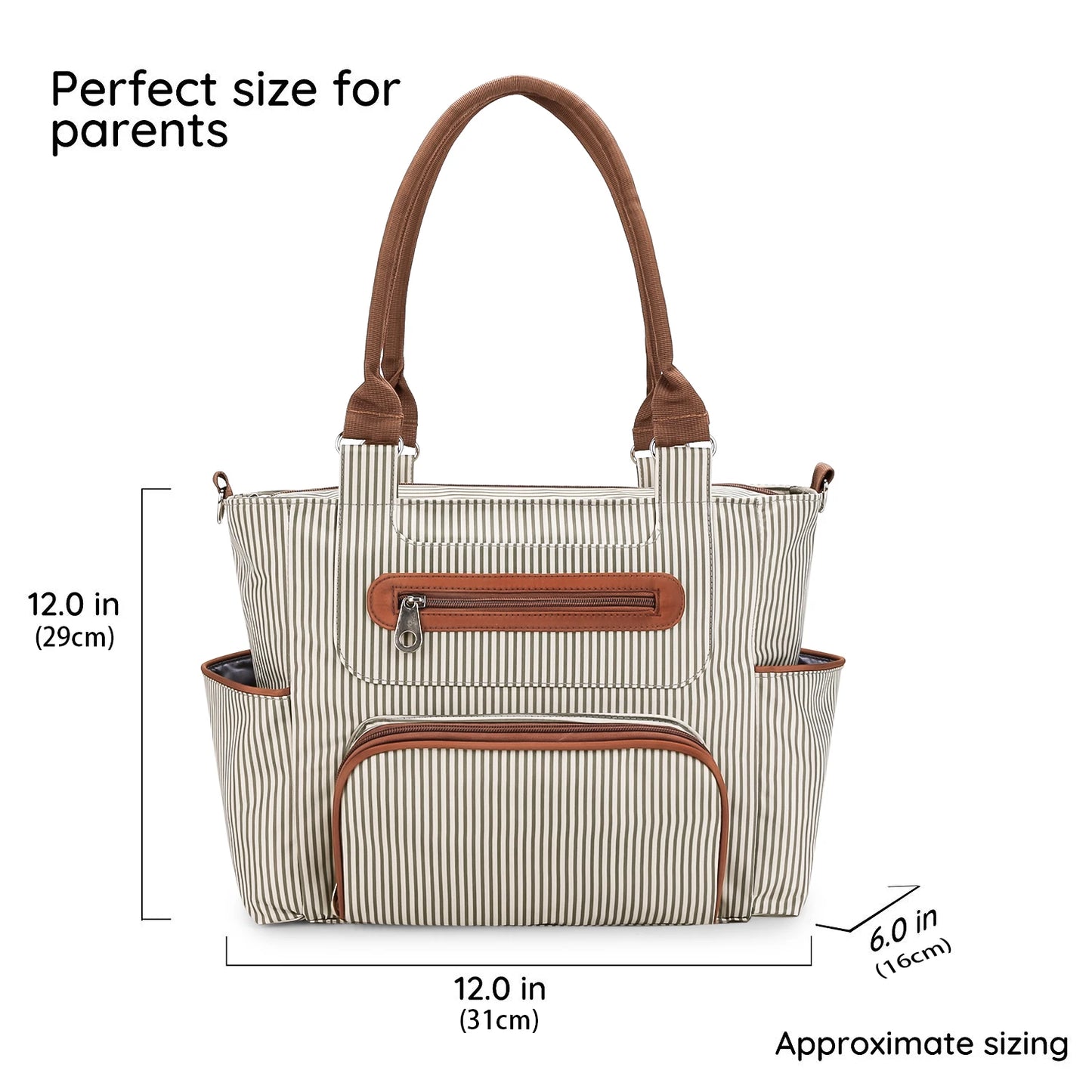 7pcs Nappy Changing Bag Set,Multifunction Mummy Tote Bag Baby Changing Bag Shoulder Handbag Travel Diaper Bag