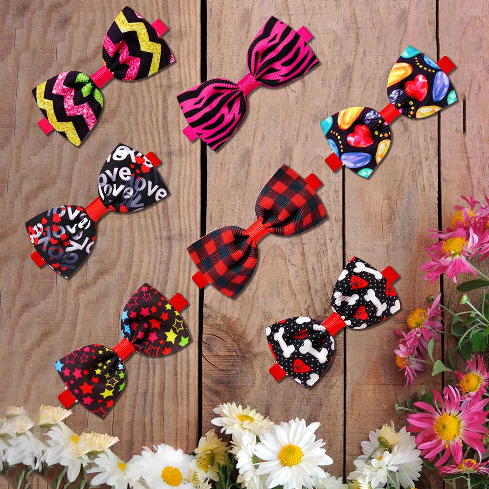 50PCS Dog Bluk Bow tie Fashion Dog Supplies Small Dog Cat Bowties Pet Accessories For Dogs Accessories Pet Supplies Dogs