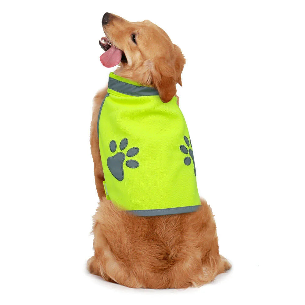 Outdoor Pet Safety Vest Reflective Dog Safety Vest High Visibility Fluorescent Pet Hi Vis Jacket Coat