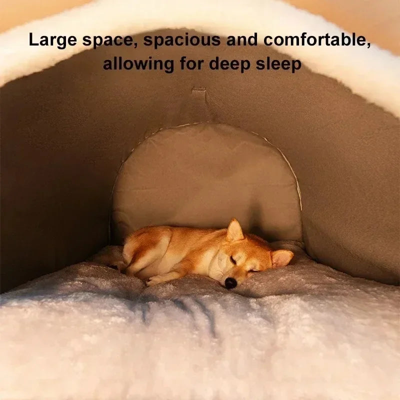 1PC Big Dog Kennel Winter Warm Pet Bed for Small Medium Dogs Removable Dog Sleeping Bed Puppy Bed Kennel Dog Accessories 개집