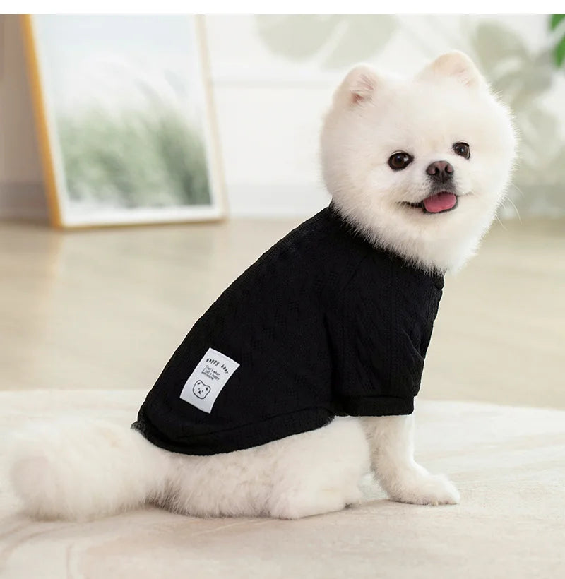 Warm Knitted Dog Sweater Soft Fashion Pet Clothes for Samll Medium Dogs Cats French Bulldog Chihuahua Yorkies Pug Costume