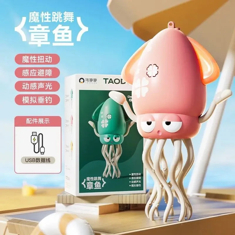 2025 Hot New Dancing Octopus Kid Electronic Pet Toys Cartoon Interactive Development Moving Education Toddler Toy Christmas Gift