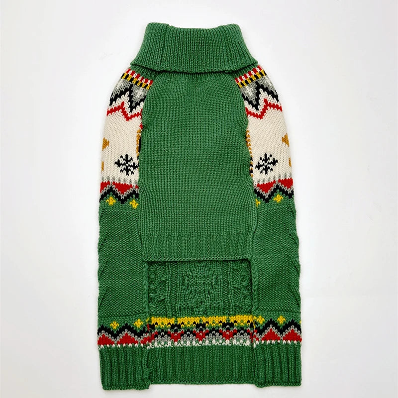 Dog Winter Clothes Pet Christmas Red Sweaters Sleeveless Gingerbread Reindeer Pattern Soft Warm Fall Winter Cats Dogs Clothes