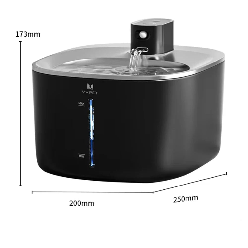 4L Wireless Cat Water Fountain 4000mAh Battery Operated,Ultra Quiet Pet Water Fountain with Motion Sensor for Cats Dogs Drinking
