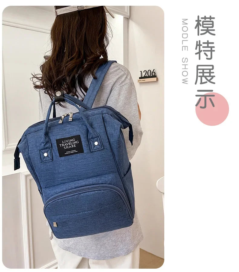 Nappy Backpack Diaper Bag Mummy Large Capacity Bags Mom Baby Multi-Function Waterproof Outdoor Travel Diaper Bags for Baby Care