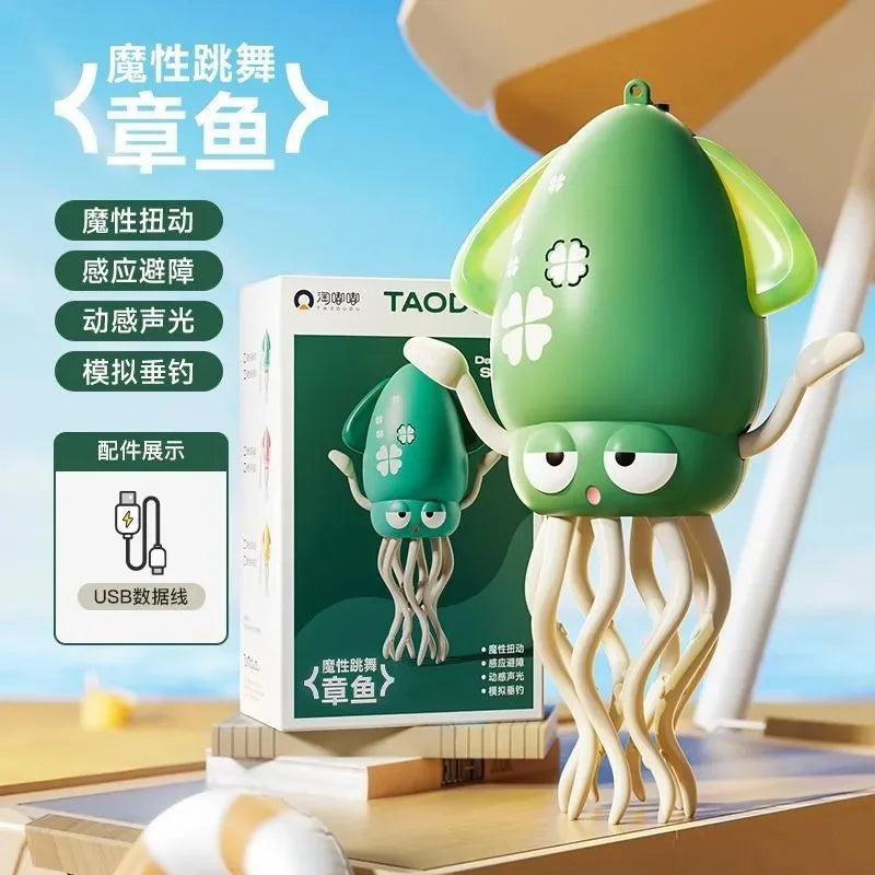 2025 Hot New Dancing Octopus Kid Electronic Pet Toys Cartoon Interactive Development Moving Education Toddler Toy Christmas Gift