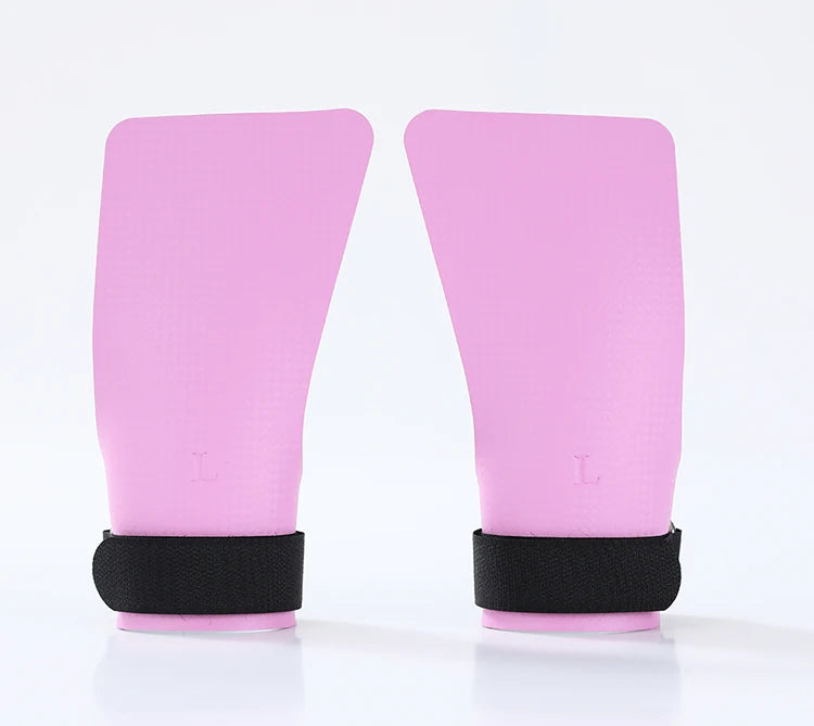 A Pair of Carbon No Finger Hole Hand Grips for Crossfit Pull Ups Cross Training Kettlebell Gymnastics Workout Palm Protector