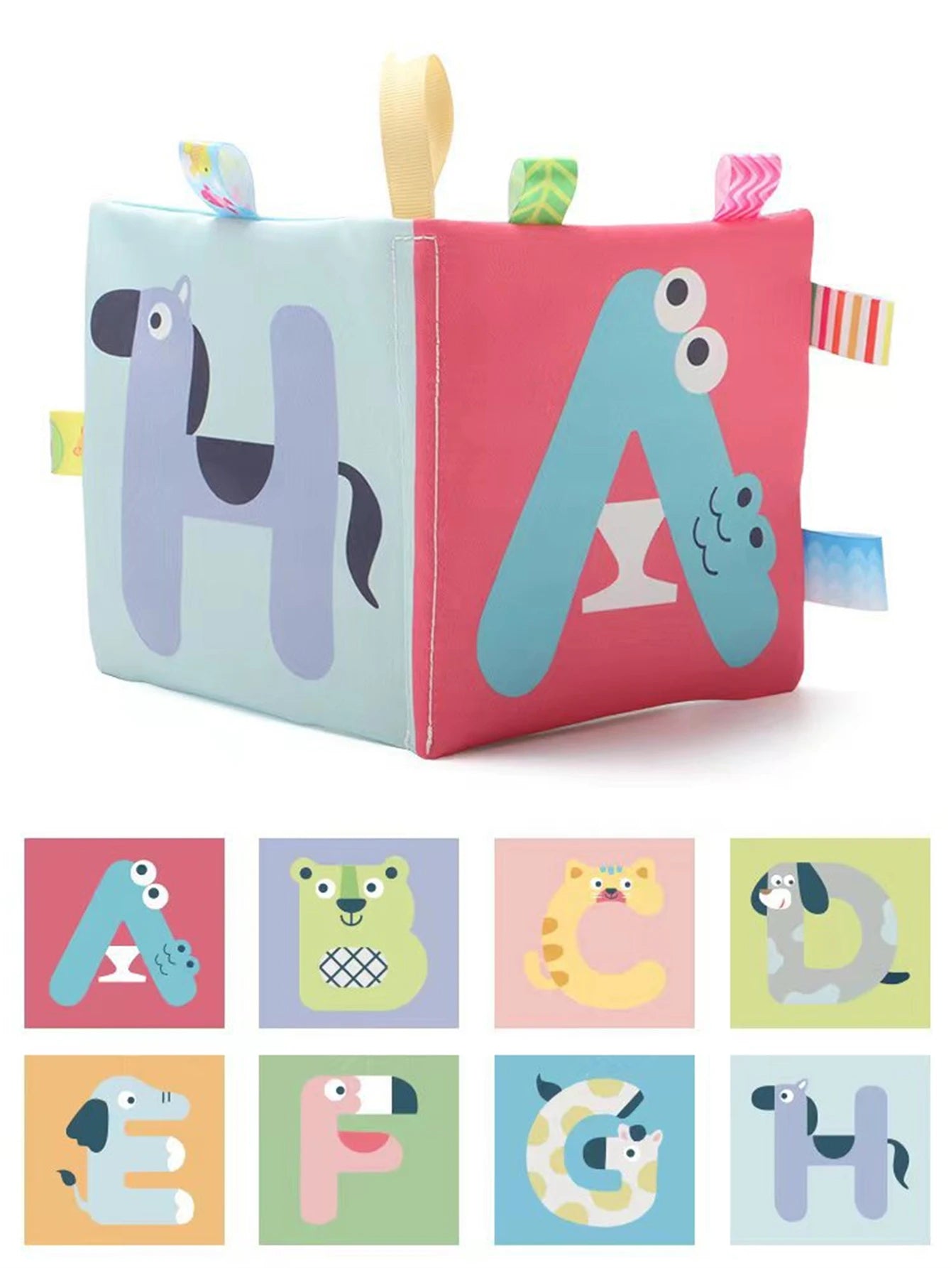 Baby Cloth Books Development Baby Toys Enlightenment Early Educational Toys 0-12 Months Kids Fruits Animal Numbers Cloth Book