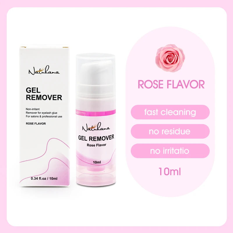 NATUHANA Fruit Flavour Eyelash Remover Glue Quick Unloading Adhesive Professional Cream Remover for Eyeslashes Makeup Tools