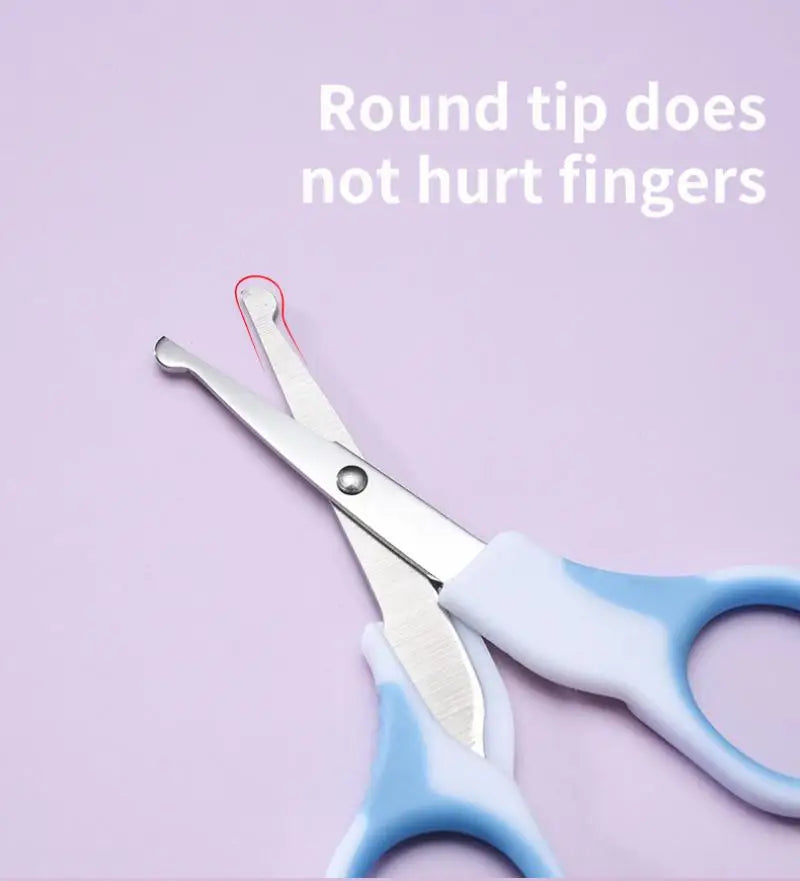 6Pcs/set Newborn Baby Care Kit Cleaning Supplies Head Comb Brush Scissors Nasal Aspirator Nail Clipper Sharpener Tool Package