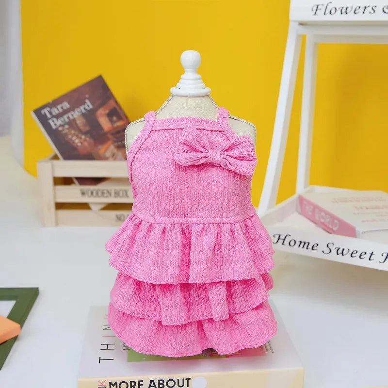 2023 Spring Pet Clothes Dog Princess Dresses Puppy Dress Pet Skirt Puppy Dog Princess Dresses for Small Medium Cat Costume Pug