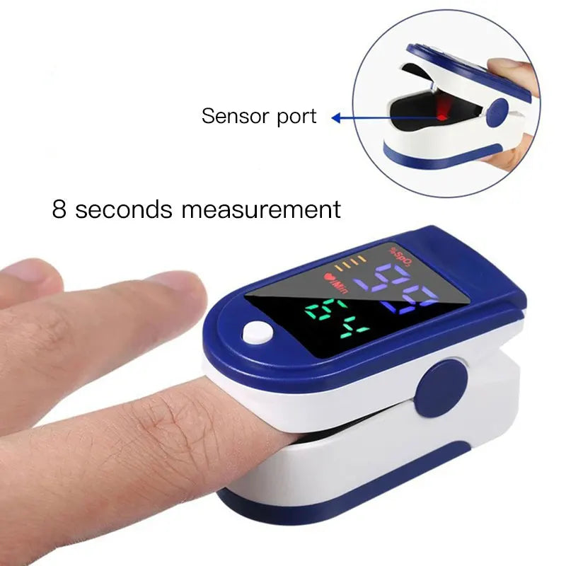 Pulse Oximeter Finger Clip Pulse Monitor Home Monitoring Pulse Oximeter Blood Oxygen Saturation Detector Clip