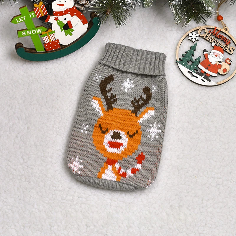 Christmas Wear for Large Dog Sweater Knit Big Dog Sweater Christmas Pet Turtleneck Doggy Sweatshirt for Extra Dogs Boy Girl