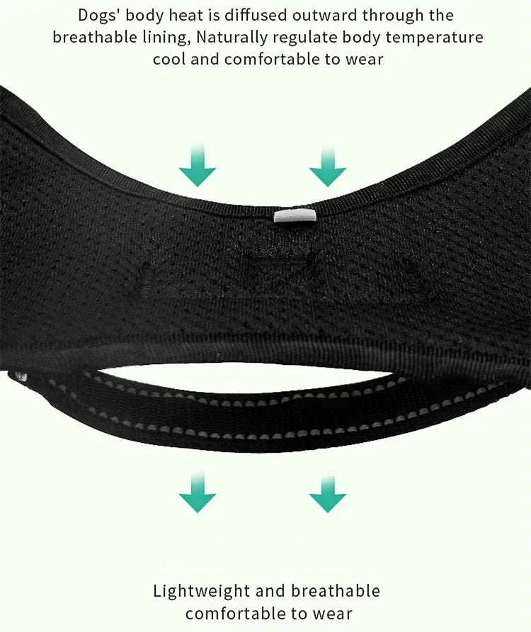 Personalized Dog Harness Nylon Reflective Breathable Pet Harness Vest For Small Large Dogs outdoor Walk Training Accessories