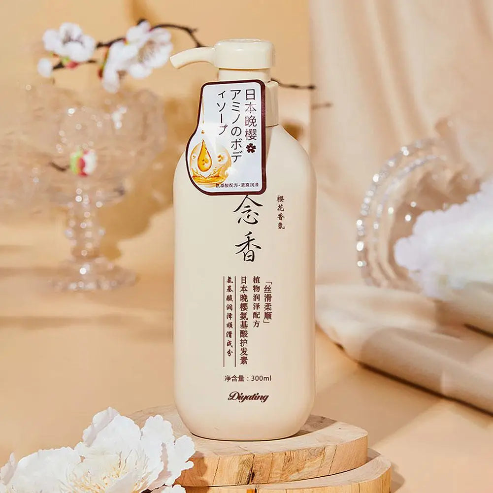 3 Pack Japanese Shampoo And Conditioner & Body Wash Set, Amino Acid Fragrant Japanese Evening Shampoo, Thick Smooth Hair