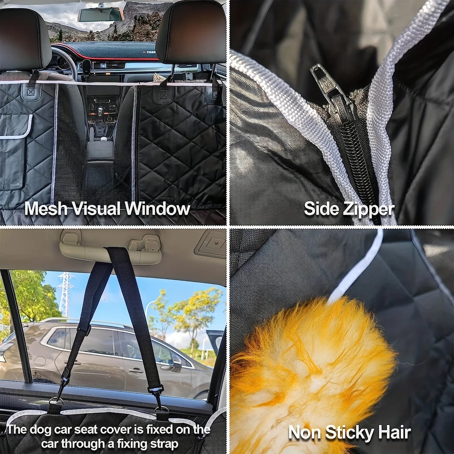 Dog Car Backseat Cover Rear Seat Anti Dirty Pet Car Dog Mat Pet Travel Waterproof Scratch Resistant Oxford Car RearExtender